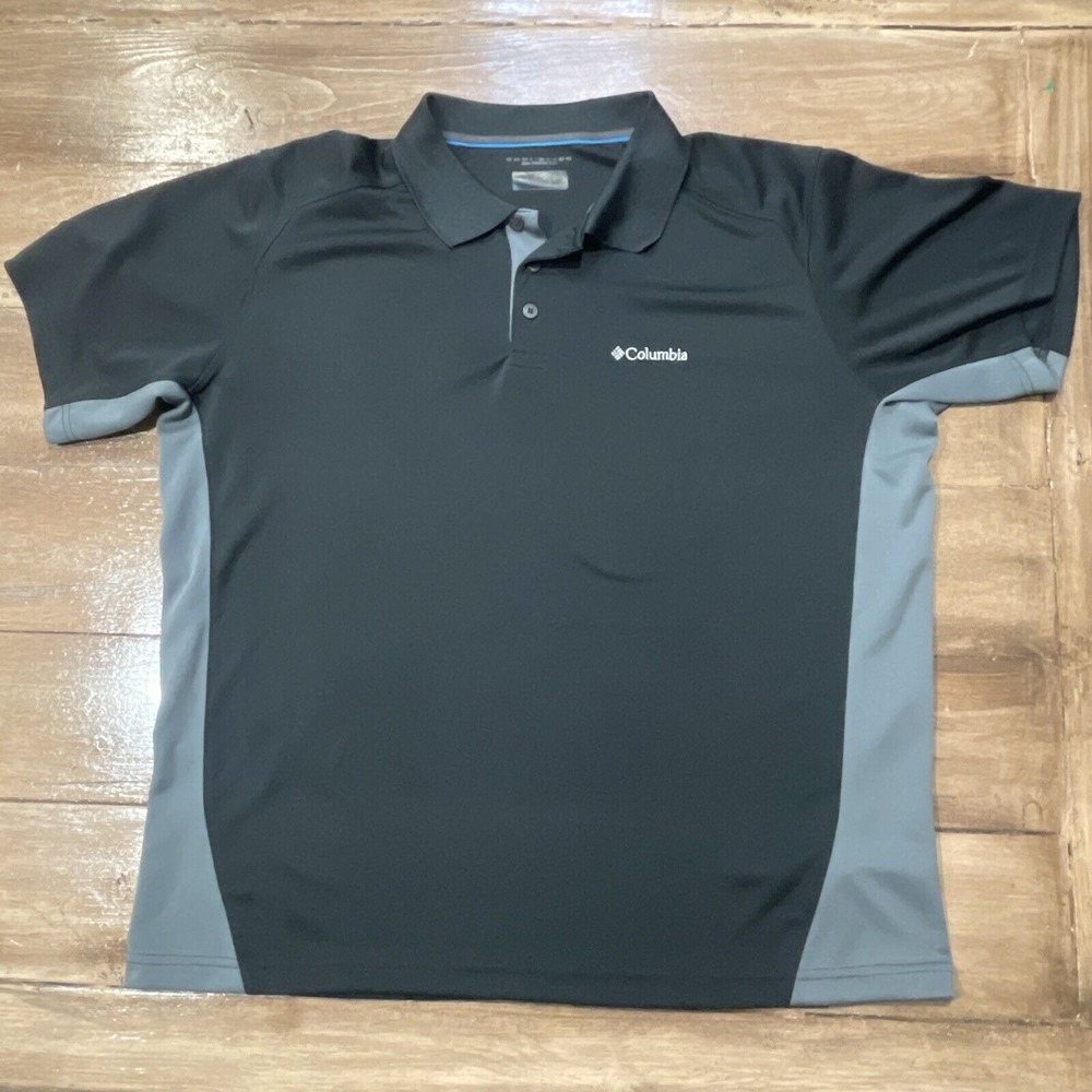 COLUMBIA Omni Shade Short Sleeve Polo Shirt Men's Size Large